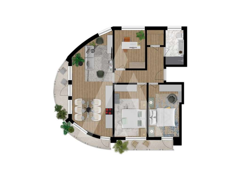 Apartamento T3 Renovado · Cortegaça . Parque Buçaquinho - Grande imagem: 4/4