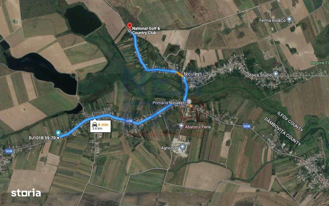 Teren de vanzare 5000 mp Niculesti, la 5 minute de  National Golf & Co - Imagine principală: 1/4