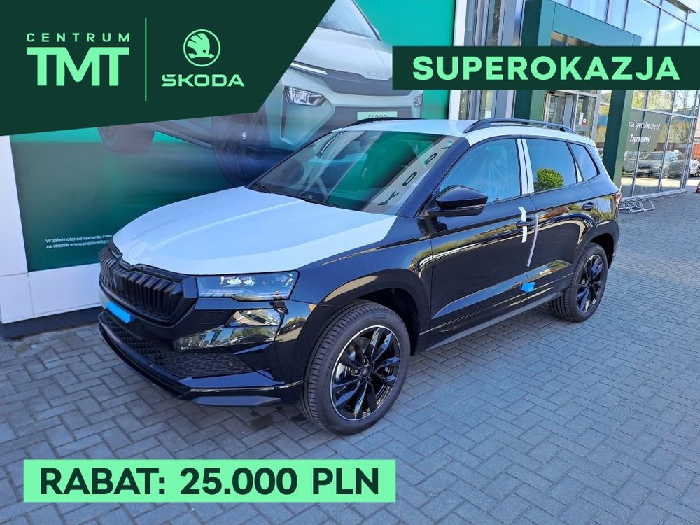 SKODA KAROQ 2.0 TSI 190KM DSG 4x4 SPORTLINE, fabryczny hak, dostępny od ręki
