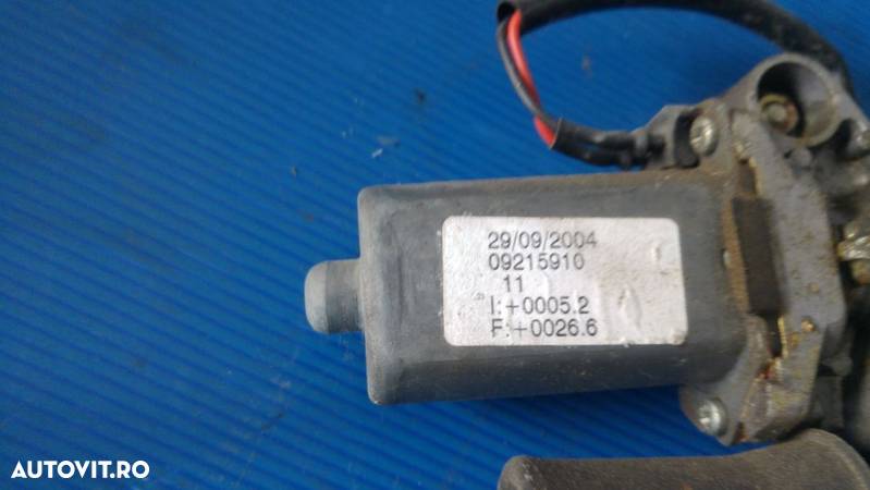 macara cu motoras usa dreapta fata opel agila a 09215910 - 3