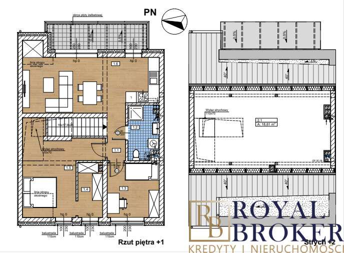 Mieszkanie 70,6m2, Antresola 18,6m2, Garaż 48,2m2-1