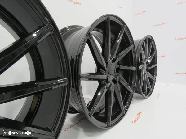 Jantes Look Vossen CVT 18 x 8 et 40 5x112 Preto Brilhante - 6