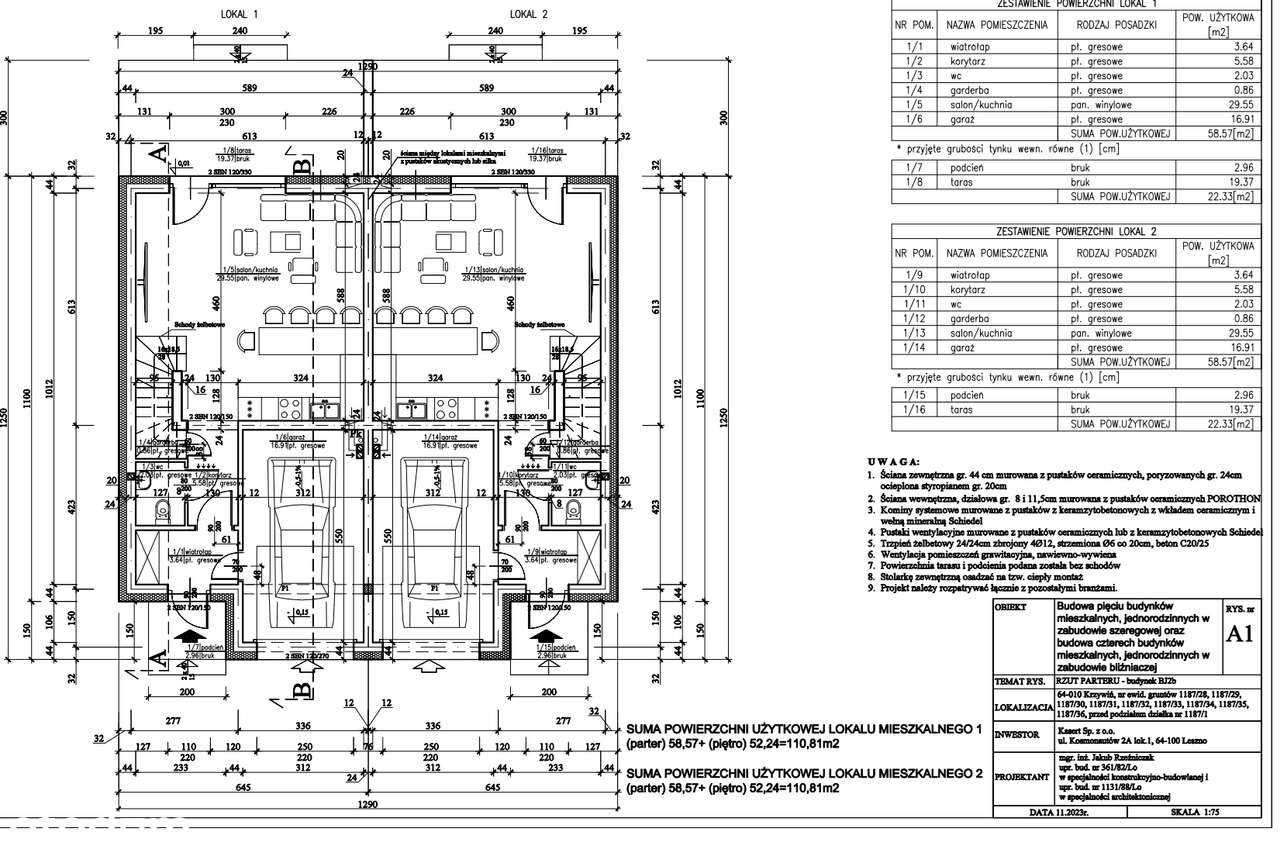 Osiedle Sportowe -nowe domki 110m2 z własną działką - Pełny obrazek: 5/7