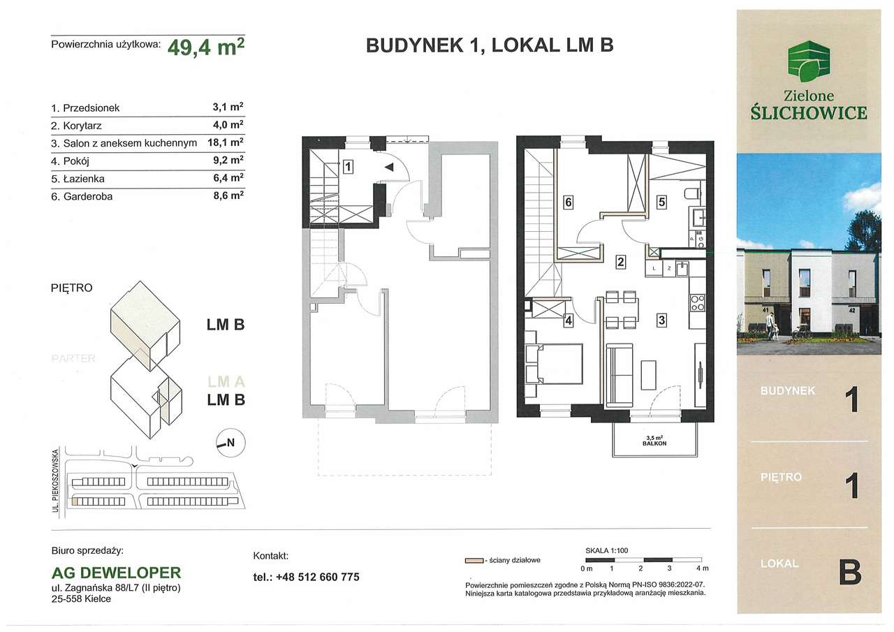Bezczynszowe mieszkanie 3 pokojowe - Pełny obrazek: 4/4