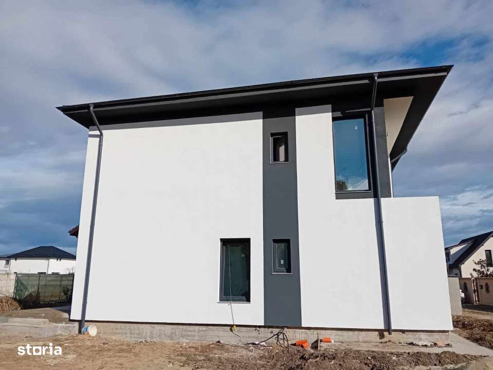 De vanzare vila individuala ''la alb'' 5 camere teren generos Corbeanc-13