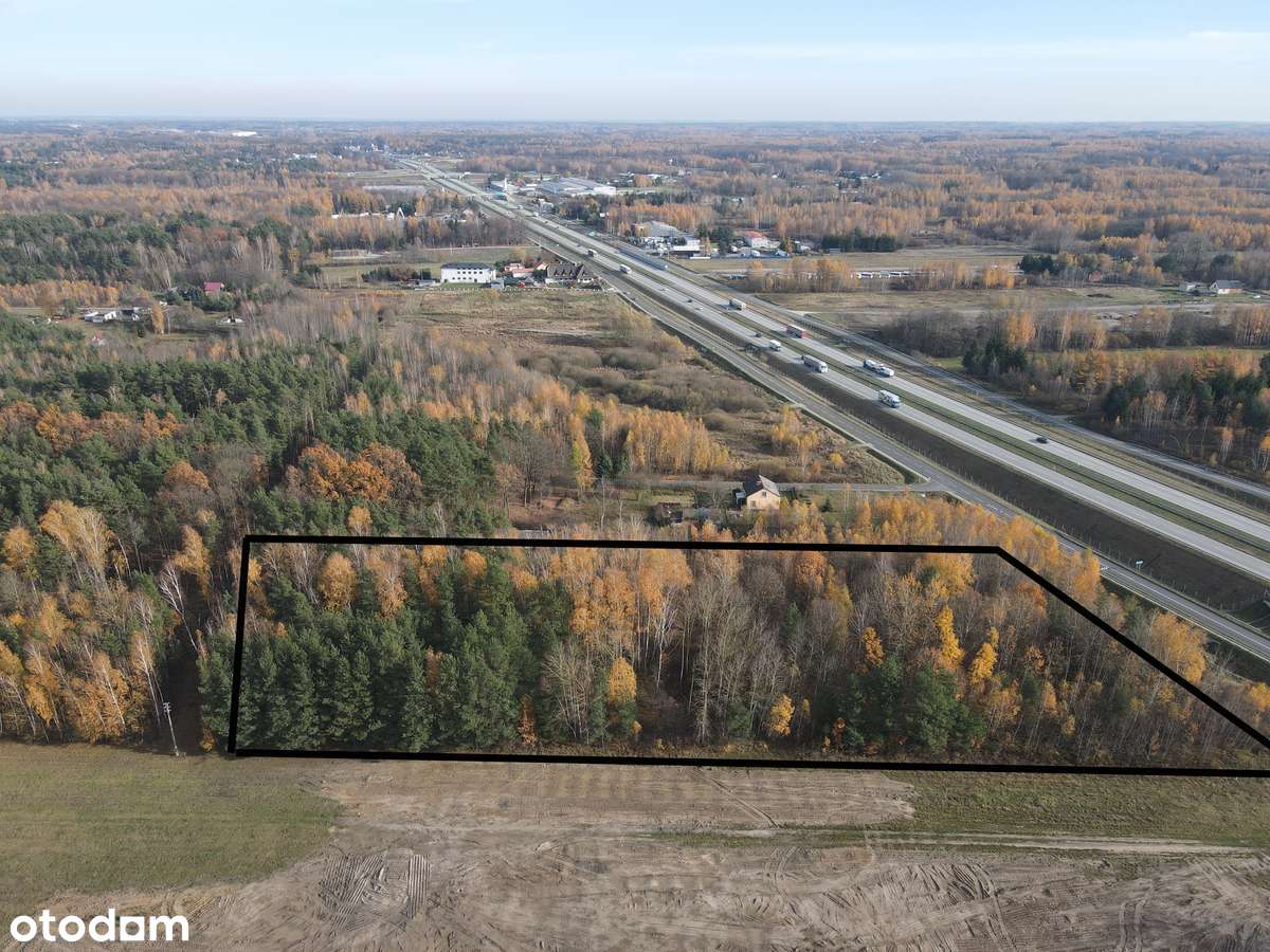 Działka PU przy drodze serwisowej trasy S8. Żabia Wola - Pełny obrazek: 4/8