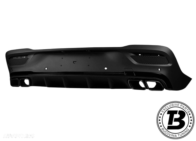 Difuzor Bara Spate cu Ornamente compatibil cu Mercedes GLE Coupe C167 GLE63 Design - 5