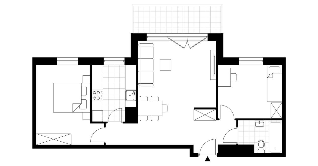 3-pokojowe mieszkanie 61m2 + balkon Bezpośrednio - Pełny obrazek: 3/8