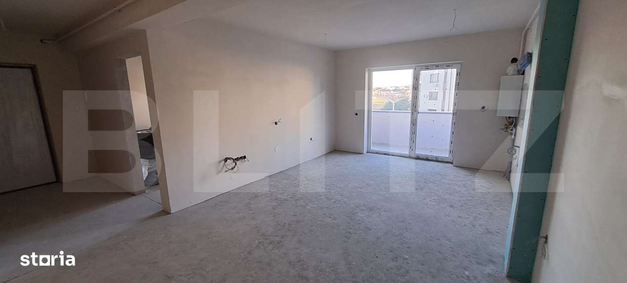 Apartament cu 2 camere, semifinisat, bloc nou, etaj 1/4, parcare, zona - Imagine principală: 4/8