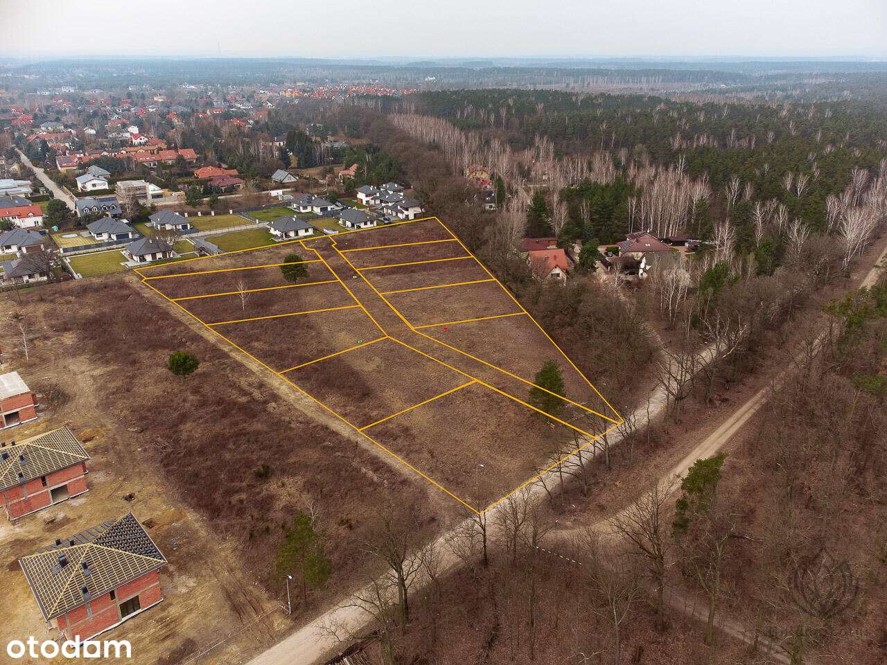 Pod inwestycję bliżniaków-plaża w lesie tuż obok!-7