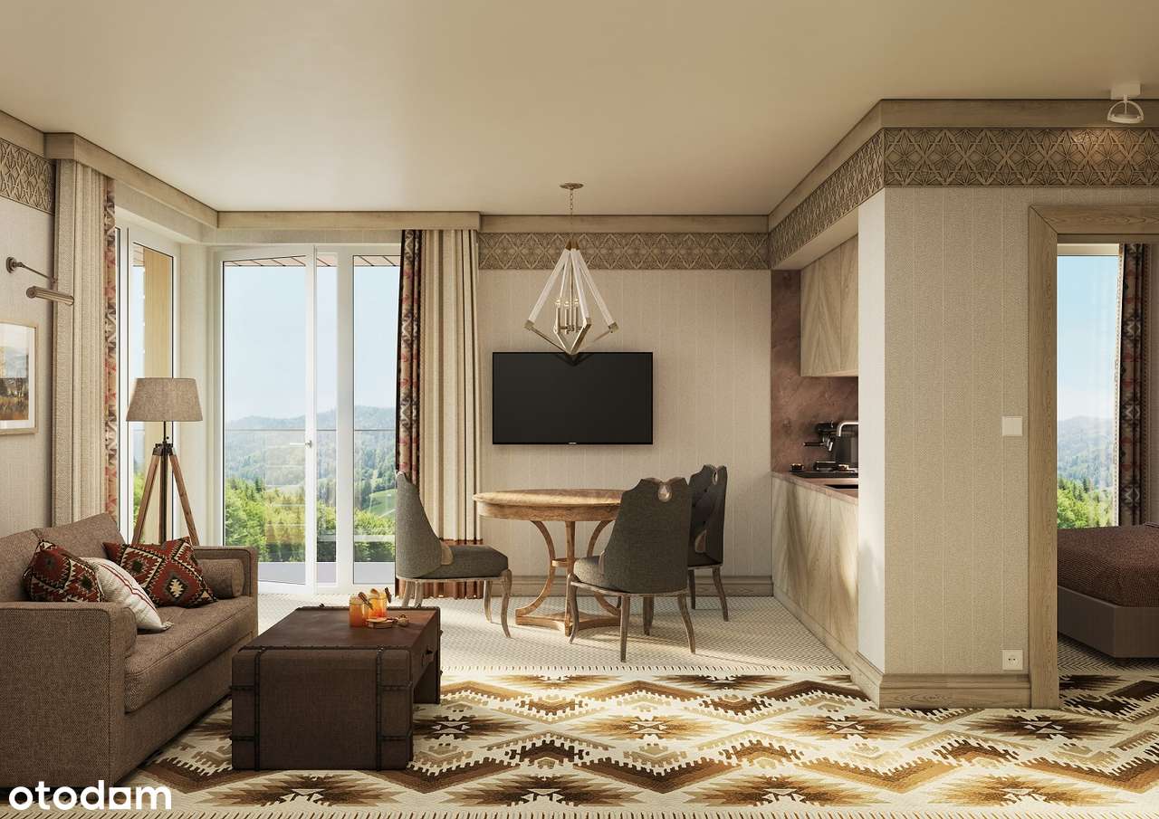 Apartament 38 m2 tylko 350 m od gondolki na Jaworzynę Krynicką (lokal C18)