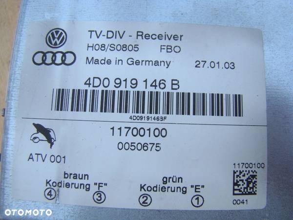 TUNER TV MODUŁ NAVIGACJI NAVI AUDI A6 C5 A4 - 5