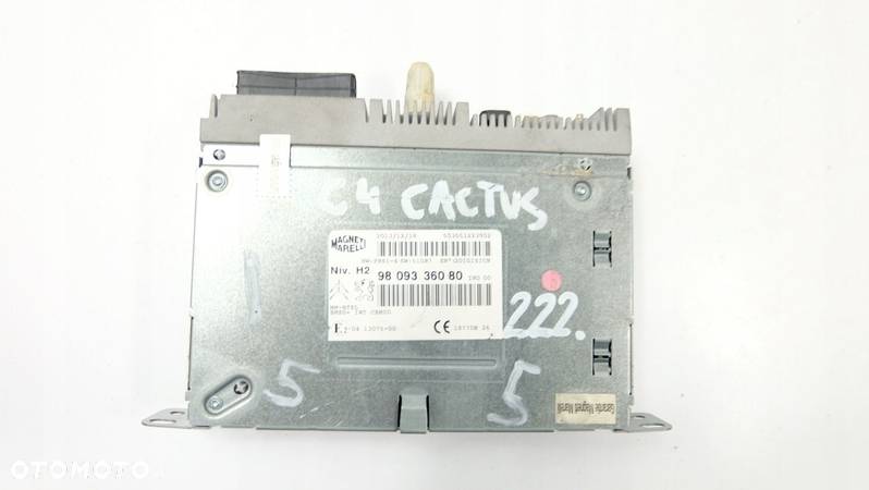 CITROEN C4 CACTUS RADIO 9809336080 - 1