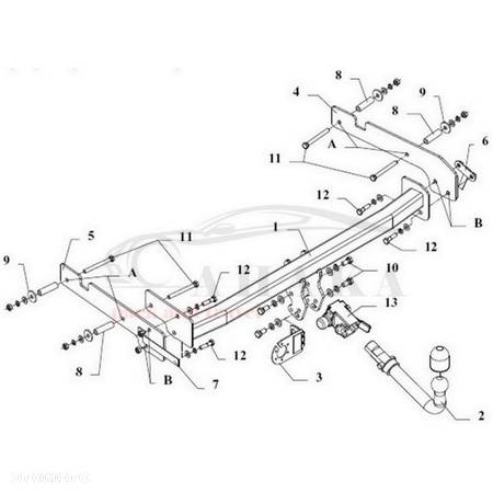 Hak Holowniczy Automat Do Ford Fiesta Courier 1996-2002 - 3