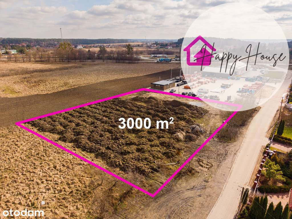 Do wynajęcia działka przemysłowa 3000 m2, Wójtowo