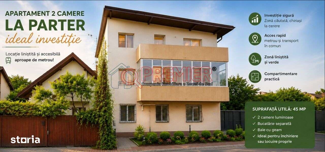 2 camere - parter - Drumul Jilavei - Aparterii Patriei