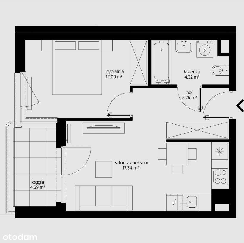 Idealne pod inwestycje | 2 pokoje, Jeżyce - Pełny obrazek: 3/12