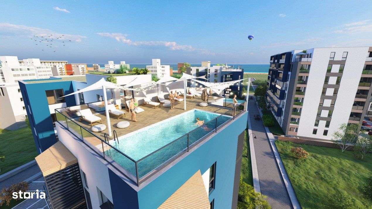 Apartament In Bloc Finalizat - Meraki 7 Studios In Mamaia Nord -  LIDL - Imagine principală: 3/19