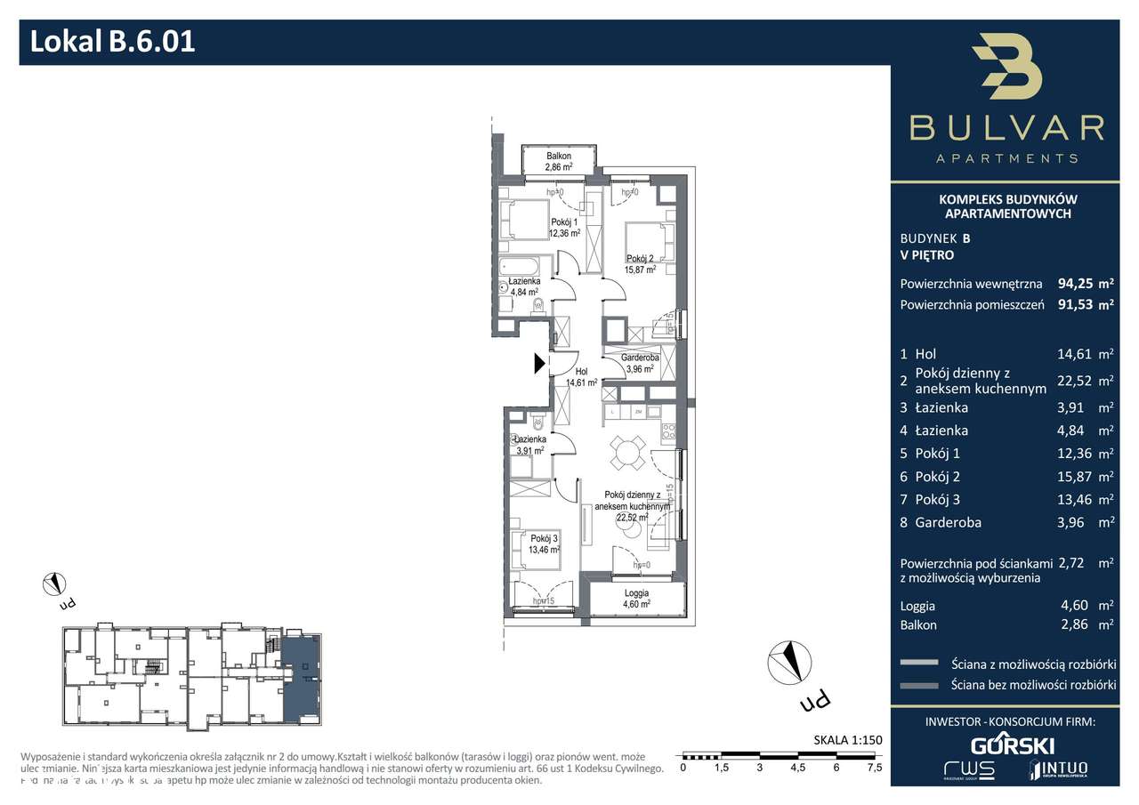 Bulvar Apartments | mieszkanie 4-pok. | B.6.01 - Pełny obrazek: 2/9