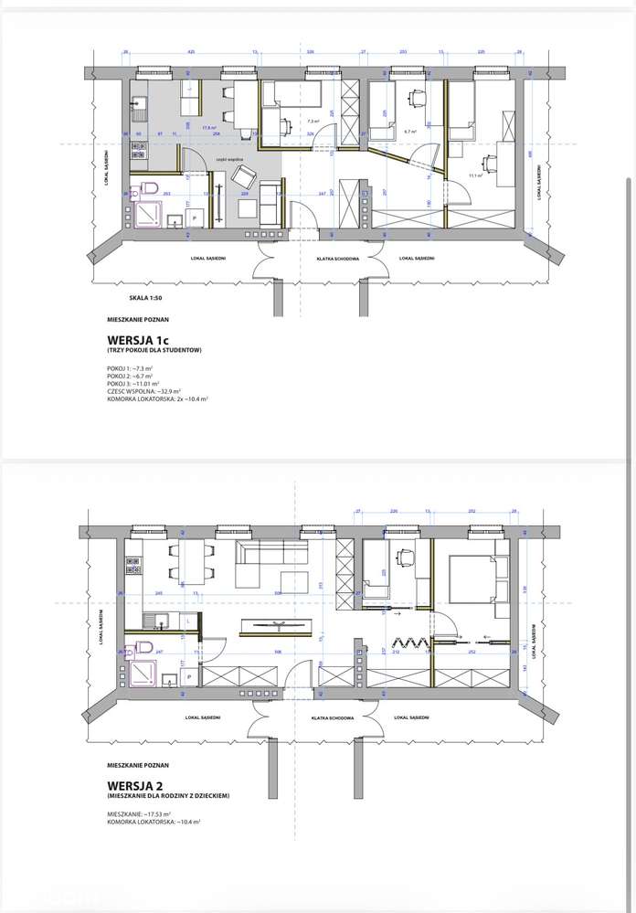 M-4 Jeżyce, 59,5 m2 , 599000 zł - Pełny obrazek: 2/11