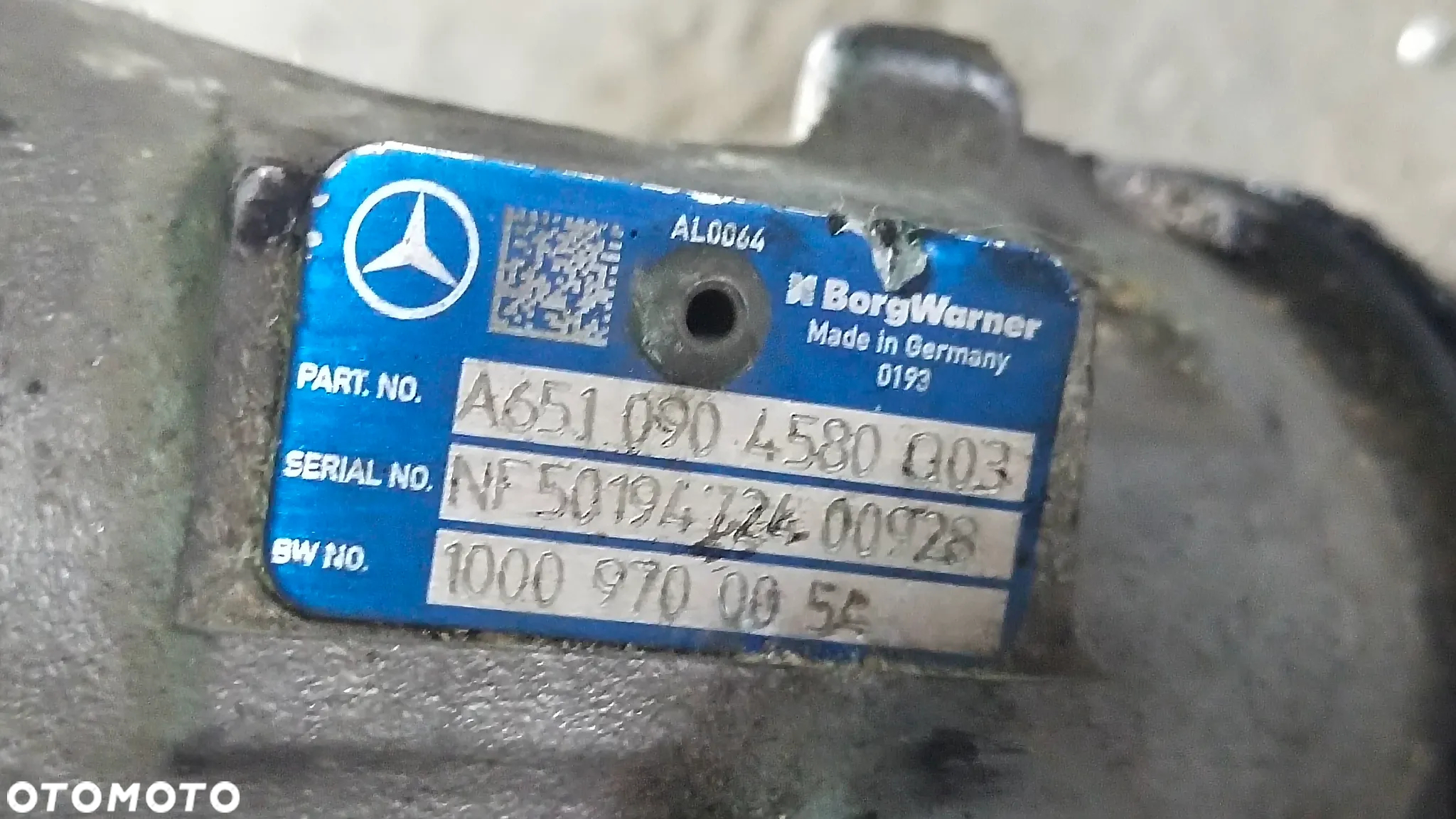 MERCEDES Turbosprężarka  6510904580003 - 4