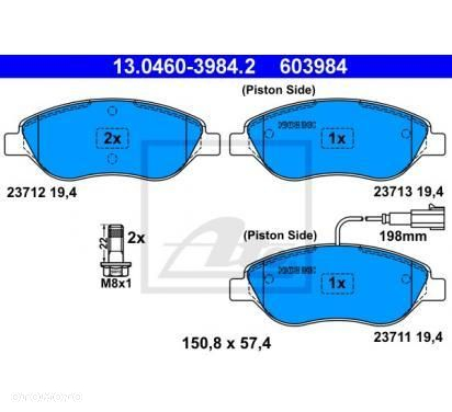 Klocek hamulcowy kpl. przód ALFA ROMEO MITO; FIAT BRAVO II, STILO; LANCIA LYBRA 1.3D-2.4 10.01- - 3