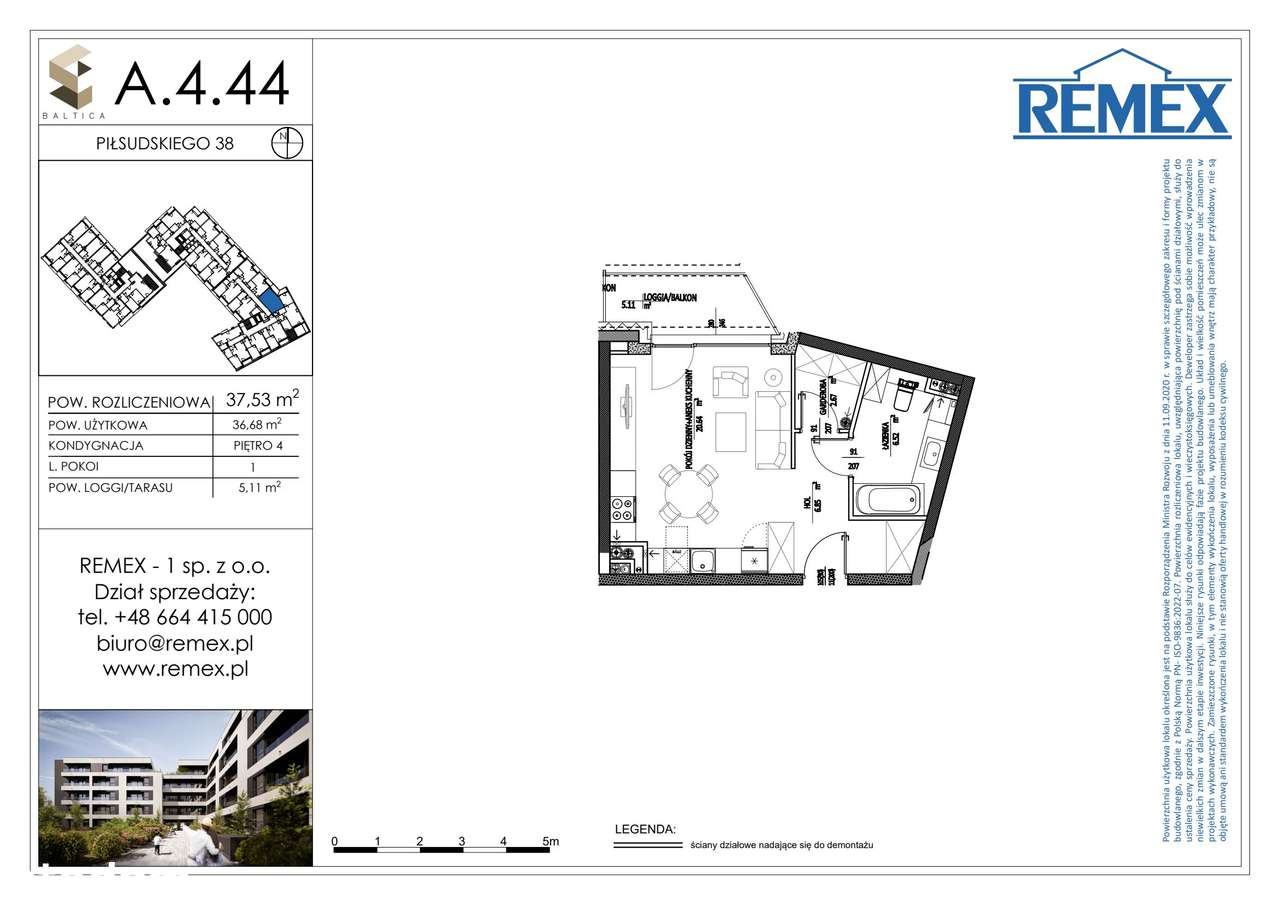 BA͏LT͏IC͏͏A | mieszkanie 1-pok. | A.4.44 - Pełny obrazek: 2/7