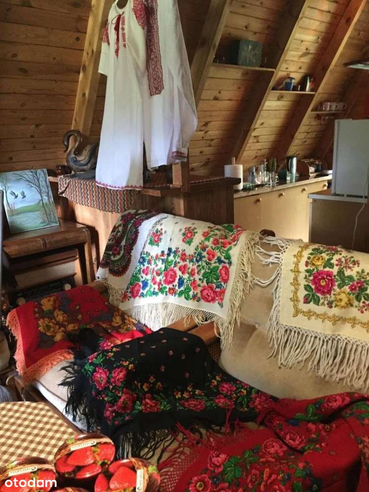 Dom drewniany letniskowy przy lesie Działka 955m-11