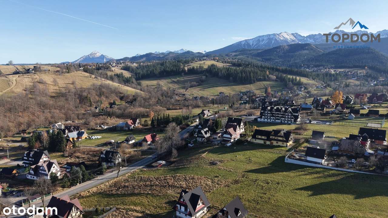 DZIAŁKA Z WIDOKEM W ZAKOPANEM Z POZWOLENIEM NA 3 DOMY I GARAŻ NA 6 AUT-4