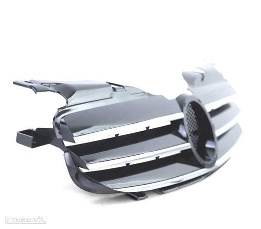 GRELHA FRONTAL SPORT PARA MERCEDES SLK R170 96-04 PRETO CROMADO - 3