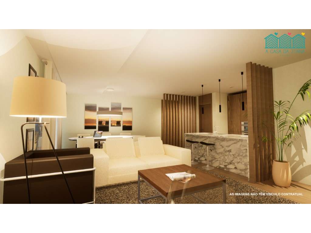 T3 Duplex Novo com Terraço e Lugares de Garagem em Aveiro - Grande imagem: 5/15