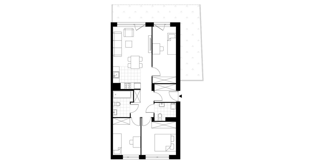 4-pokojowe mieszkanie 69m2 Bez Prowizji - Pełny obrazek: 3/8