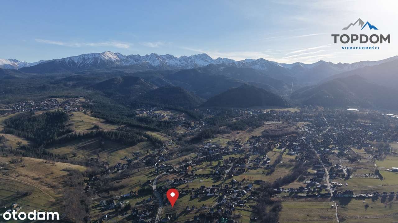 DZIAŁKA Z WIDOKEM W ZAKOPANEM Z POZWOLENIEM NA 3 DOMY I GARAŻ NA 6 AUT-13