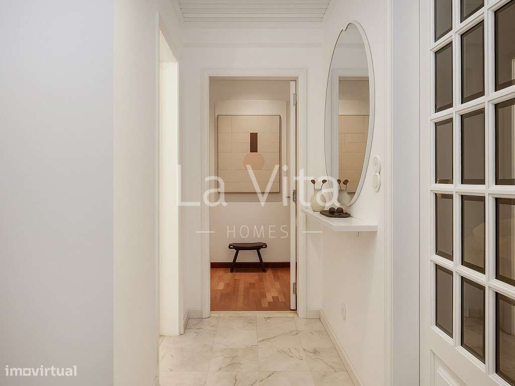 Apartamento T3, totalmente remodelado, no Bairro do Rosário em Casc...-9