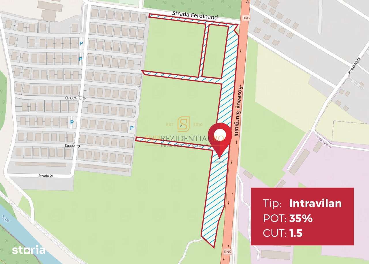 Teren intravilan, 1 Decembrie, deschidere DN5, certificat urbanistic - Imagine principală: 4/4