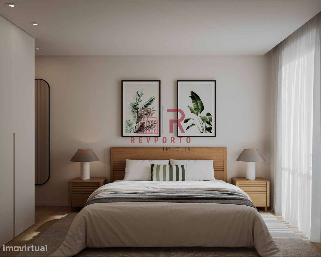 Apartamento T2, com 2 suítes, varanda, jardim e garagem-3