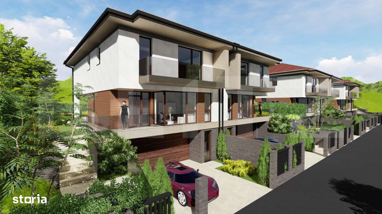 Casa 180 mp, standarde nzeb, garaj dublu, in ansamblu premium - Imagine principală: 4/7