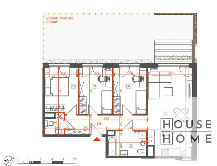 Nowy apartament na parterze z ogródkiem 53 m2!-2