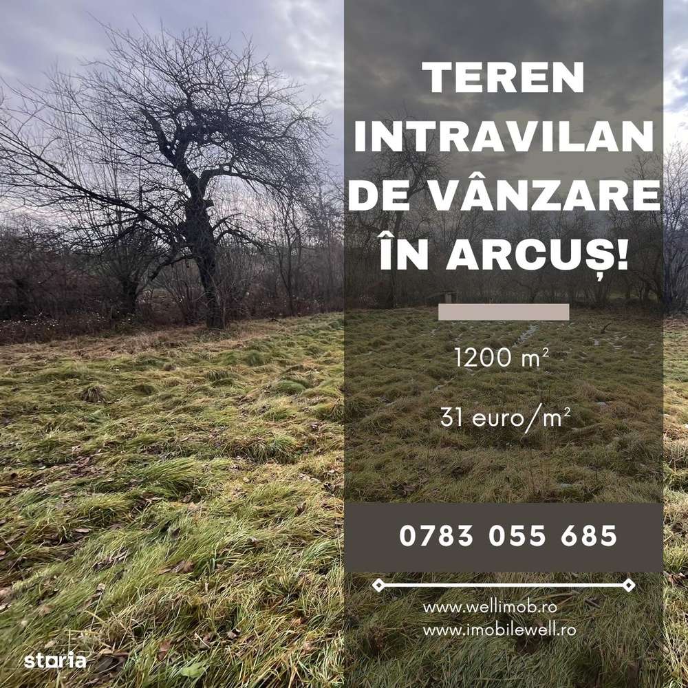 Teren intravilan de vânzare în Arcuș! - Imagine principală: 1/4