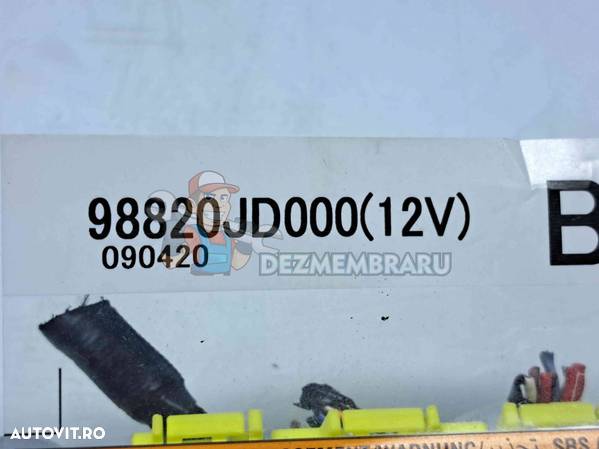 Calculator airbag Nissan Qashqai [Fabr 2007-2014] 98820JD000 - 2