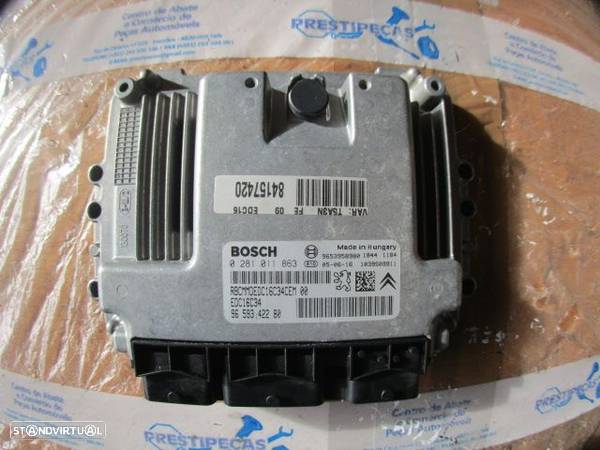 Centralina 9659342280 0281011863 9653958980 9661708280 9648445180 PEUGEOT 307 2005 1.6HDI 90CV 5P CINZA ORIGINAL - 2