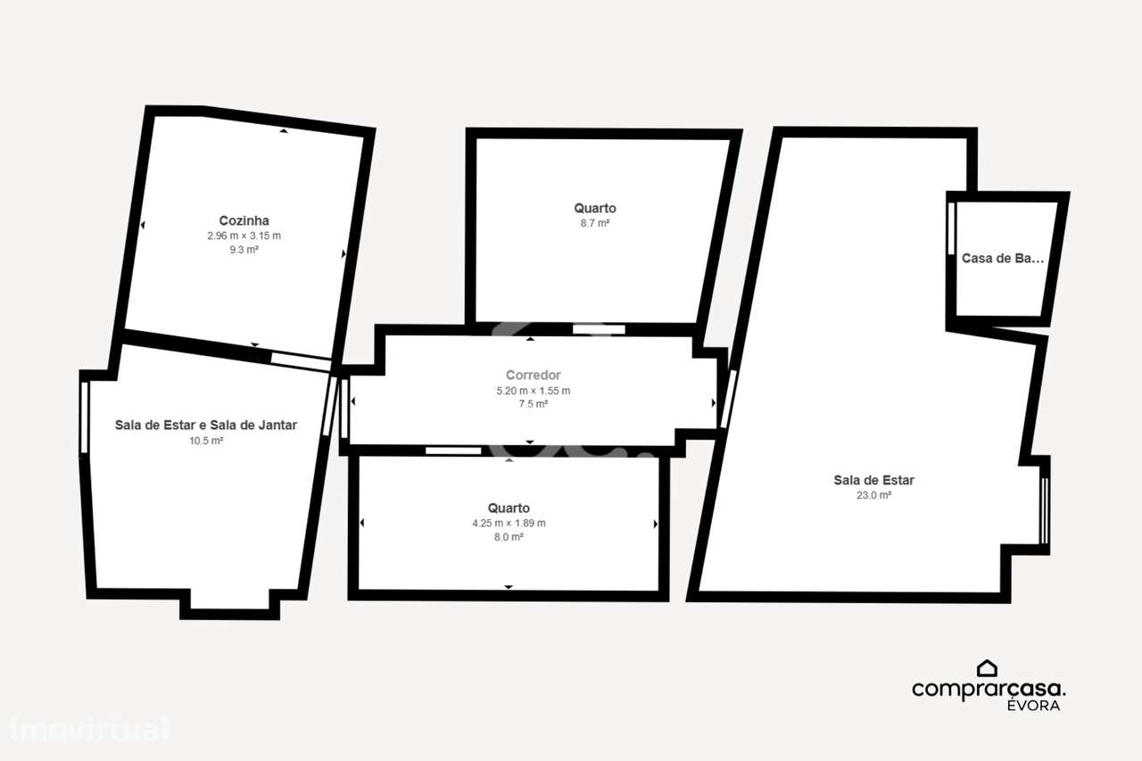 Moradia T2 de Rés do Chão c/ Terreno de 347 m² | S. Miguel de Machede,-15