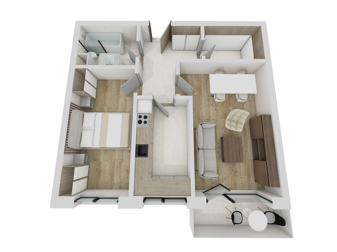 Apartamente 2 camere cu CF Floresti-2