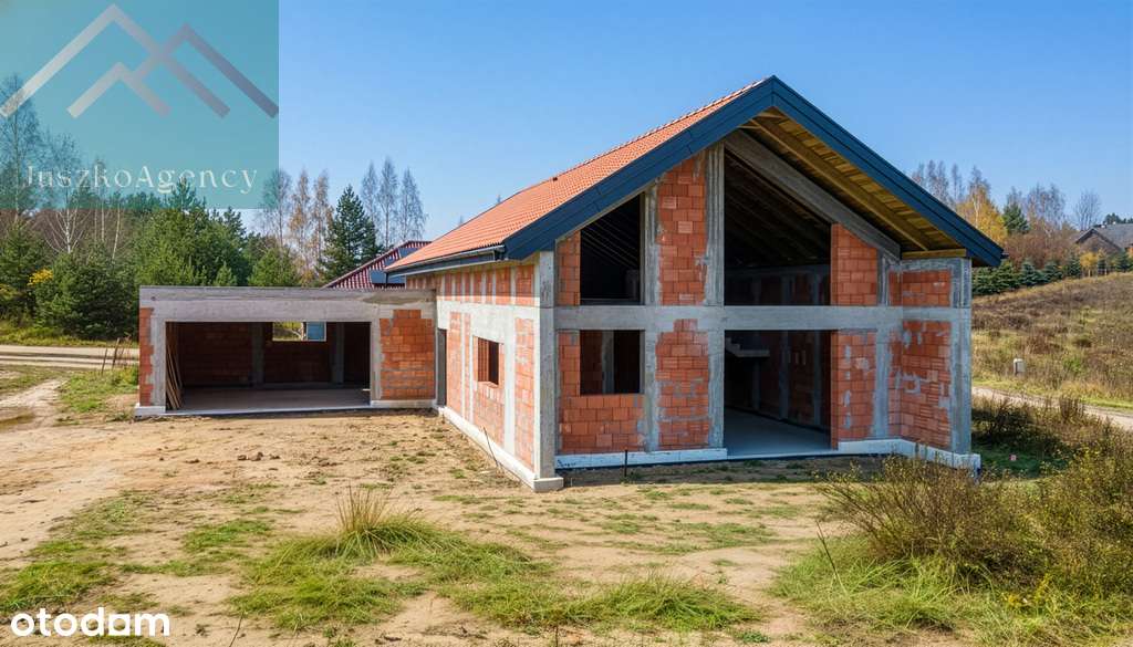 Domy w Różnowie.Stan surowy otwarty, duża działka - Pełny obrazek: 5/20