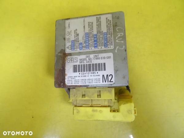 MODUŁ SENSOR AIRBAG HONDA CR-V I 77960-S10-G81 NR86 - 1