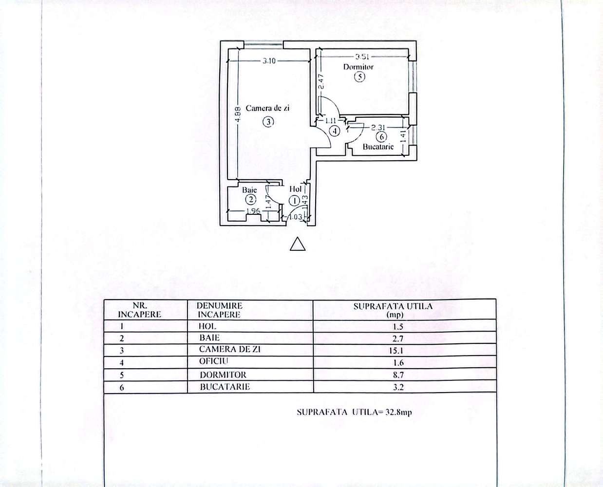 Vest, ap. 2cam., et.1/4, pret-38000e-12