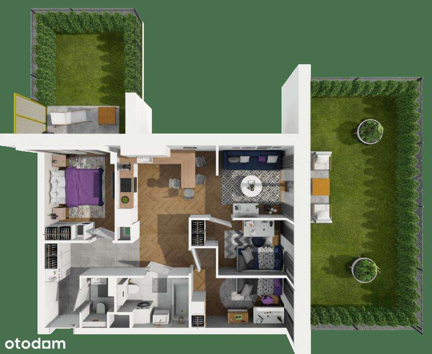 Idealne dla rodziny! Mieszkanie z dwoma ogródkami w Lublinie-0