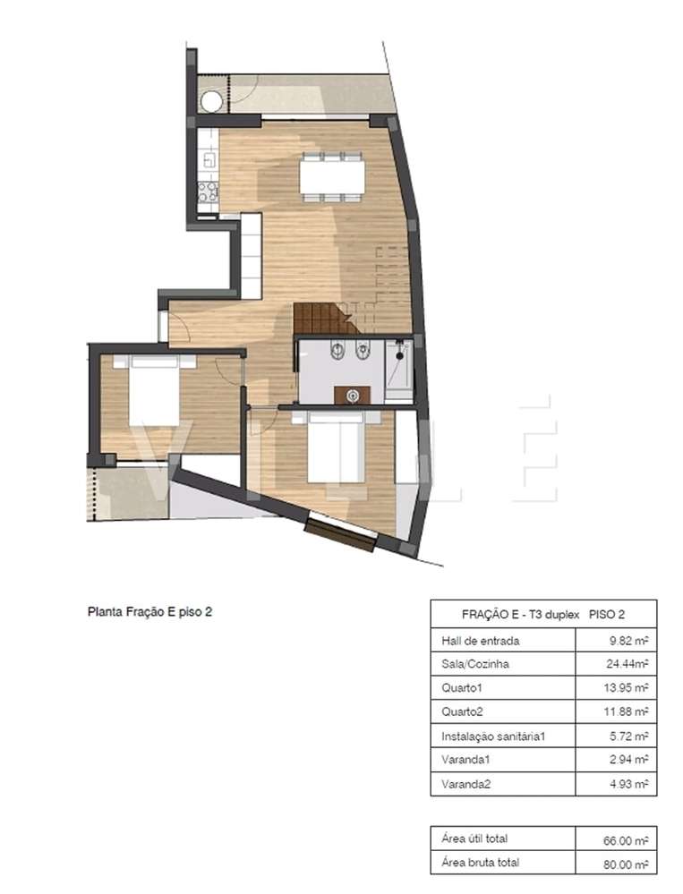 Apartamento T3 DUPLEX Venda em Glória e Vera Cruz,Aveiro-9