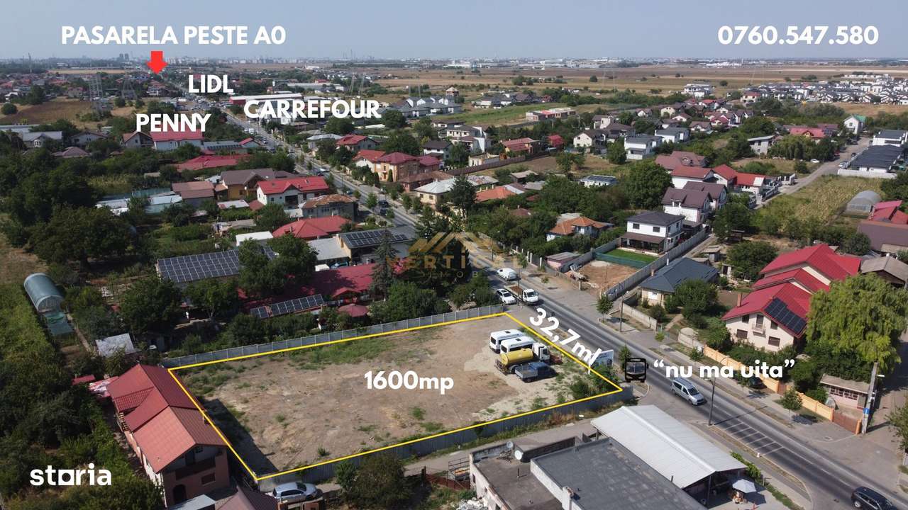 Terenul perfect, 32ml deschidere la blv. 1 Mai! Berceni - Imagine principală: 1/3