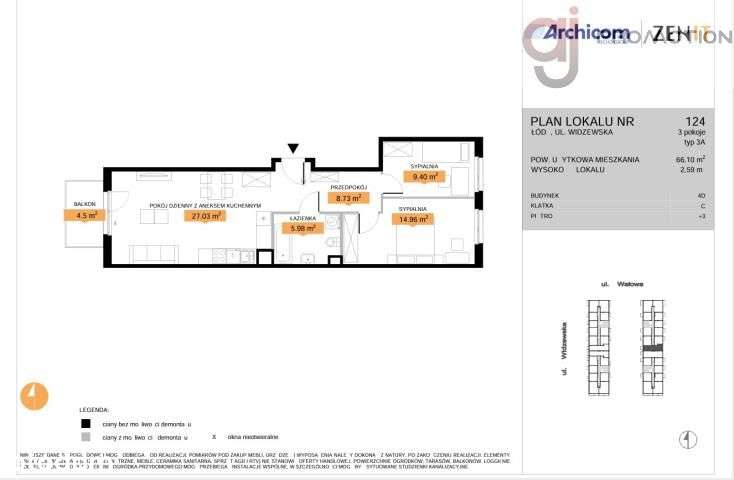 Ładne przestronne 3 pokoje na osiedlu Zenit-1